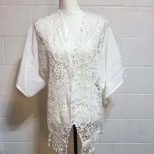 Kate & Mallory Open Lace Shrug - NWOT